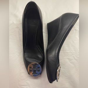 Tory Burch Black Wedges - Size 10